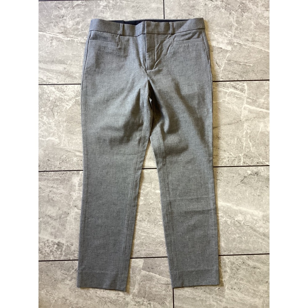 Banana Republic Sloan Gray Skinny Ankle Pants Washable Bi-Stretch Size 8